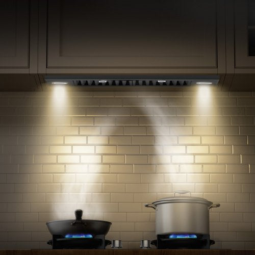 Range Hood Insert 30 Inch Builtin Kitchen Vent Hood 800CFM Steel Stove