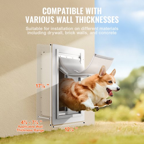 Pet Door 1228 x 1713 Metal Frame with Lock and 3Flap System