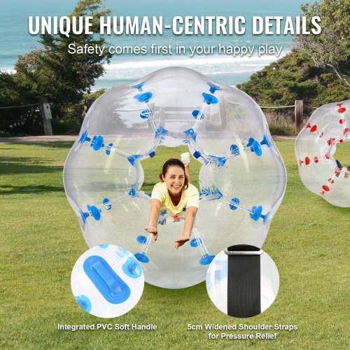 Inflatable Bumper Balls 2Pack 4FT1.2M Body Sumo Zorb Balls for Teen