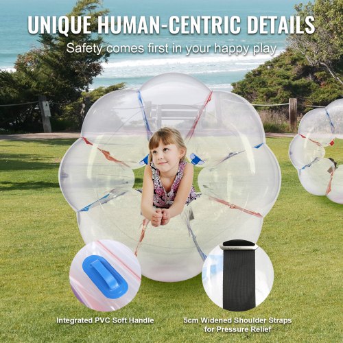 Inflatable Bumper Balls 2Pack 4FT12M Body Sumo Zorb Balls for Kids