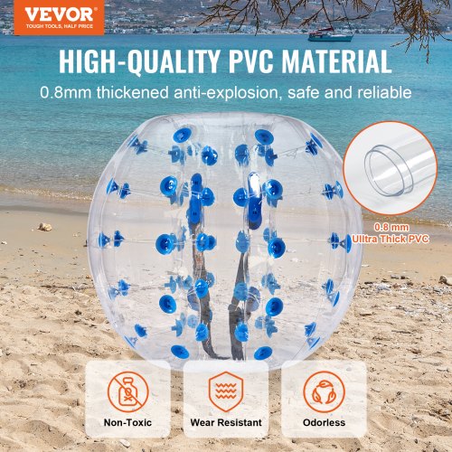 Inflatable Bumper Ball 1Pack 4FT1.2M Body Sumo Zorb Balls for Teen