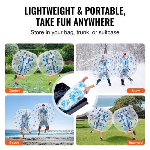 Inflatable Bumper Ball 1Pack 4FT1.2M Body Sumo Zorb Balls for Teen