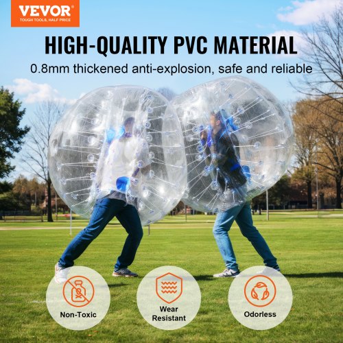 Inflatable Bumper Balls 2Pack 4FT1.2M Body Sumo Zorb Balls for Teen