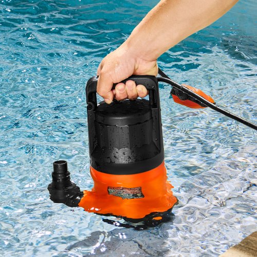 Utility Pump 1 HP 4000 GPH High Flow 31 ft Head Sump Pump Submersible