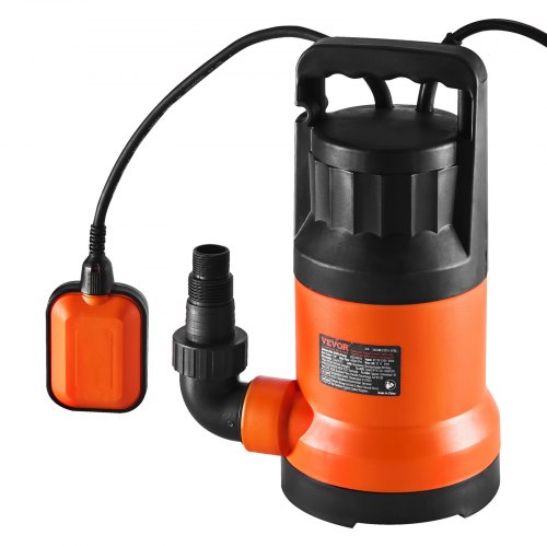 Utility Pump 1 HP 4000 GPH High Flow 31 ft Head Sump Pump Submersible