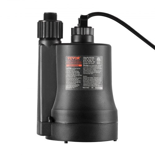 Utility Pump 13 HP 2450 GPH High Flow 30 ft Head Sump Pump Submersible