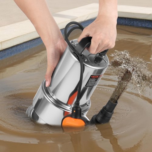 068 HP Submersible Sump Pump 4000 GPH Stainless Steel Submersible Sewage