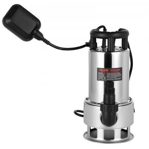 1 HP Submersible Sump Pump 5500 GPH Stainless Steel Submersible Sewage