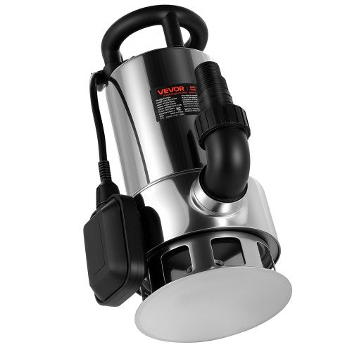 1 HP Submersible Sump Pump 5500 GPH Stainless Steel Submersible Sewage