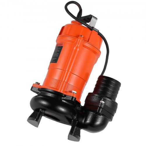 1 HP Submersible Trash Pump 5000 GPH 120V Cast Iron Submersible Sump