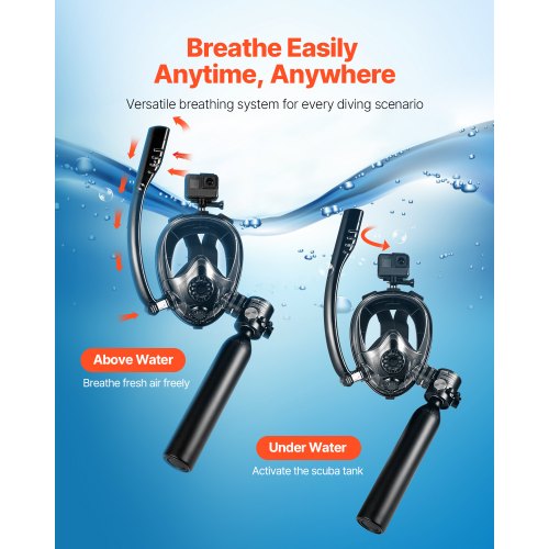Scuba Tank5L Portable Diving Tank Diving Oxygen Cylinder Support 510