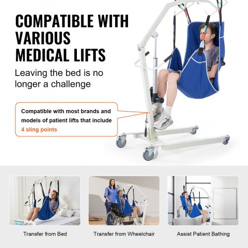 Universal Full Body Patient Lift Sling LSize Patient Lift Medical Sling – 600 L