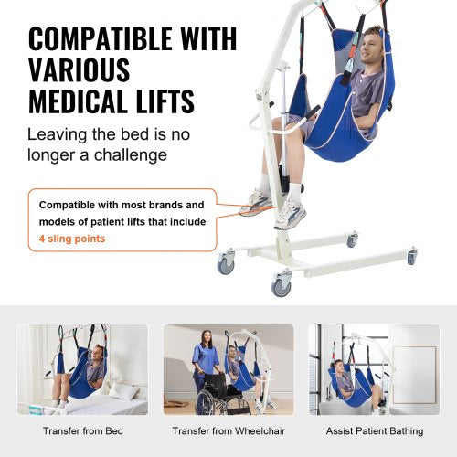 Universal Full Body Patient Lift Sling – Medium Patient Lift Medical Sling