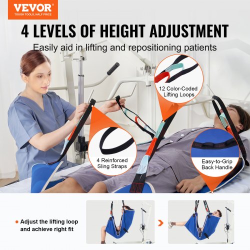 Universal Full Body Patient Lift Sling – Medium Patient Lift Medical Sling