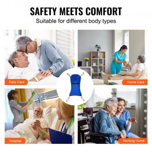 Universal Full Body Patient Lift Sling – Medium Patient Lift Medical Sling