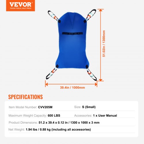 Universal Full Body Patient Lift Sling Small Patient Lift Medical Sling