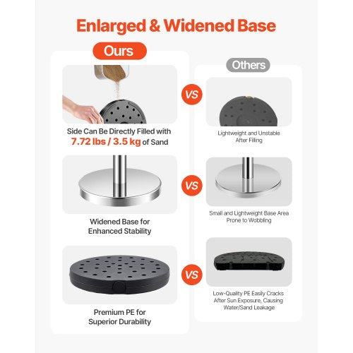 Stanchions and Velvet Ropes 4Pcs Hollow Base with Stainless Steel Post 2