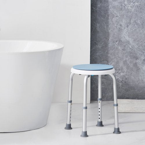 Shower Chair for Inside Shower 360 Degree Swivel Shower Seat Adjustable