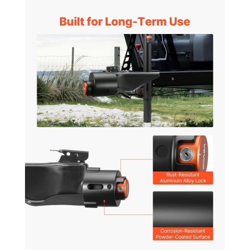 Trailer Lock Fits 2516Inch Airstream Couplers Heavy Duty Hitch Lock