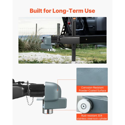 Trailer Coupler Lock Fits 2516Inch CastBulldog Trailer Couplers Heavy