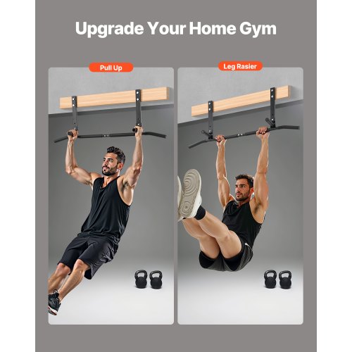 Joist Mount Pull Up Bar Ceiling Mounted Chin Up Bar for Home Gym