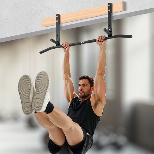 Joist Mount Pull Up Bar Ceiling Mounted Chin Up Bar for Home Gym