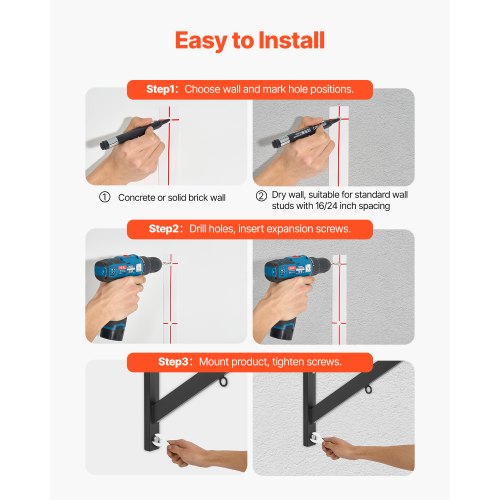 Pull Up Bar MultiGrip Wall Mounted Pull Ups 50 in Width Multifunctional