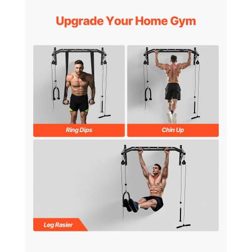 Pull Up Bar MultiGrip Wall Mounted Pull Ups 50 in Width Multifunctional 1