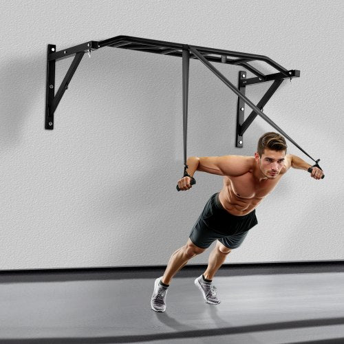 Pull Up Bar MultiGrip Wall Mounted Pull Ups 50 in Width Multifunctional 1