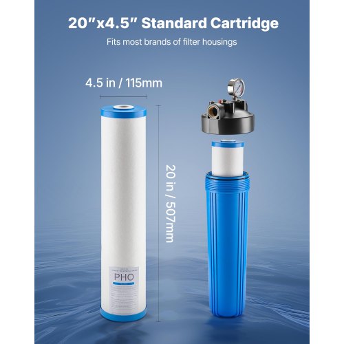 Whole House Water Filter Replacement Cartridge 45 x 20 Polyphosphate
