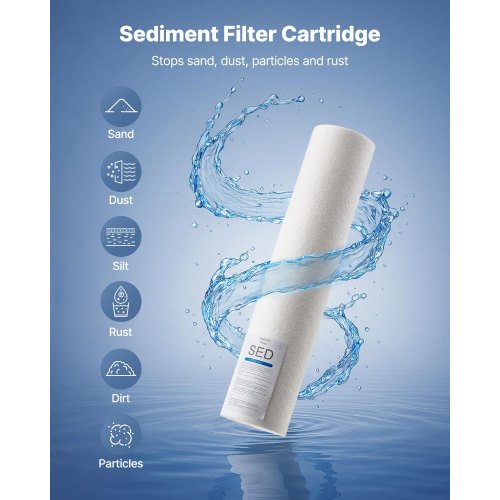 Whole House Water Filter Replacement Cartridge 45 x 20 Polypropylene