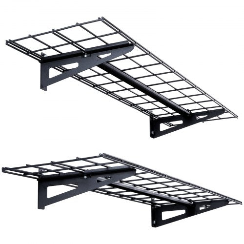 Garage Storage Shelving 2 Pack 4 x 1 ft Heavy Duty Garage Shelves Wall