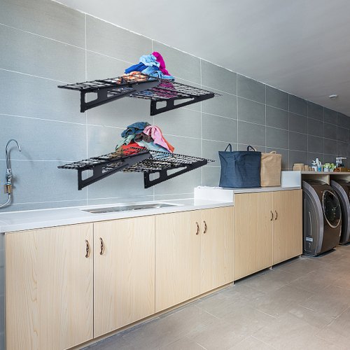 Garage Storage Shelving 2 Pack 4 x 2 ft Heavy Duty Garage Shelves Wall