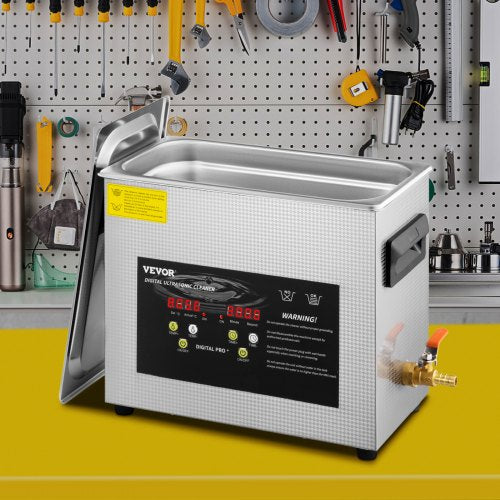 6L Upgraded Ultrasonic Cleaner 400W Heater180W Ultrasonic Professional