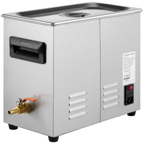6L Upgraded Ultrasonic Cleaner 400W Heater180W Ultrasonic Professional