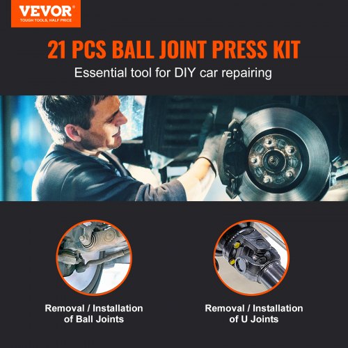 Ball Joint Press Kit Cpress Ball Joint Tools 21 pcs Automotive Repair Kit