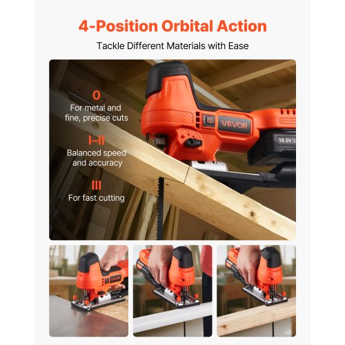 Cordless Jig Saw 20 V Brushless Motor 3500 SPM Blade Speed Cordless 1