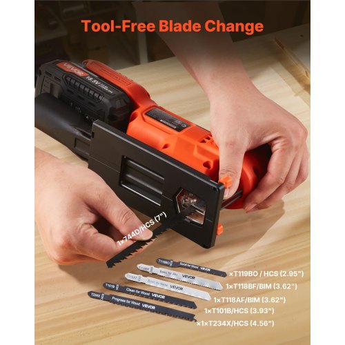 Cordless Jig Saw 20 V Brushless Motor 3500 SPM Blade Speed Cordless 1