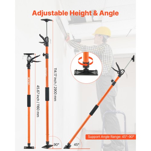 Cabinet Jack Support Pole 8Pack 4571142 Inch Steel Telescopic Quick