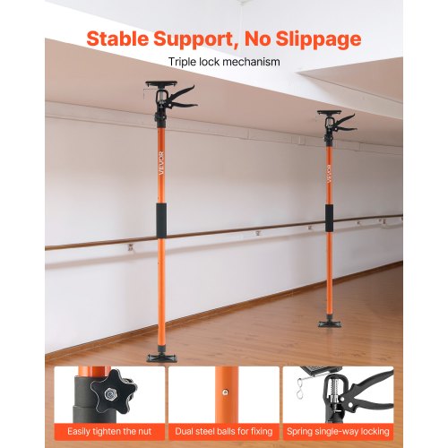 Cabinet Jack Support Pole 8Pack 4571142 Inch Steel Telescopic Quick