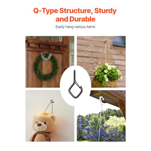 20 PCS QHanger Hooks 217 in Q Hanger String Light Hooks Outdoor Heavy