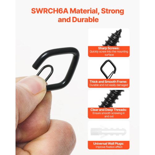 20 PCS QHanger Hooks 217 in Q Hanger String Light Hooks Outdoor Heavy