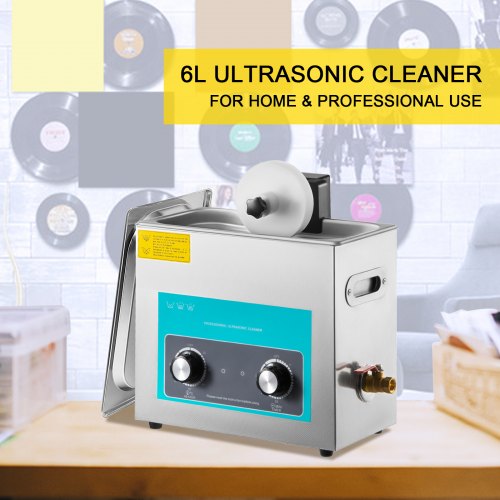 Ultrasonic Vinyl Record Cleaner 6L 40kHz Vinyl Ultrasonic Cleaning Machine
