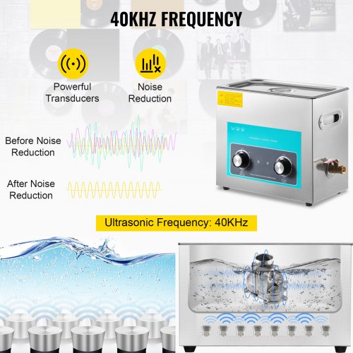 Ultrasonic Vinyl Record Cleaner 6L 40kHz Vinyl Ultrasonic Cleaning Machine