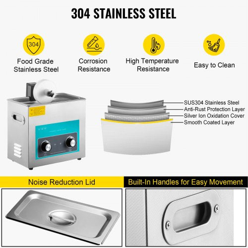 Ultrasonic Vinyl Record Cleaner 6L 40kHz Vinyl Ultrasonic Cleaning Machine