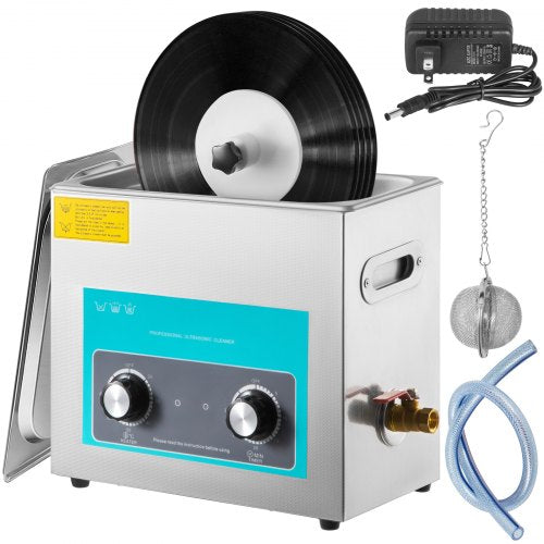 Ultrasonic Vinyl Record Cleaner 6L 40kHz Vinyl Ultrasonic Cleaning Machine
