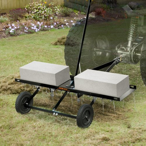 Tow Behind Dethatcher 40inch Tow Dethatcher with 20 Spring Steel Tines