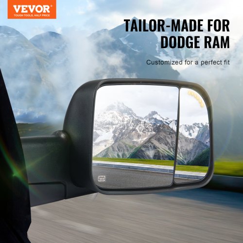 Towing Mirrors for 20092018 Dodge Ram 1500 20102018 Ram 2500 3500