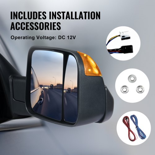 Towing Mirrors for 20092018 Dodge Ram 1500 20102018 Ram 2500 3500