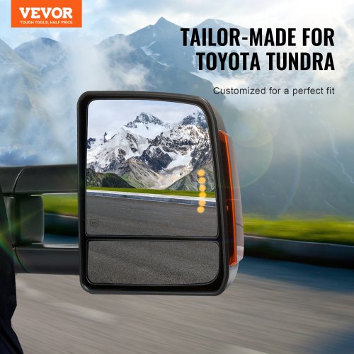 Towing Mirrors Left Right Pair Set for 20072016 Toyota Tundra Power